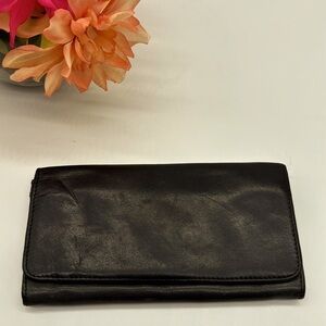 Fossil Black Leather Vintage Standard Size Wallet